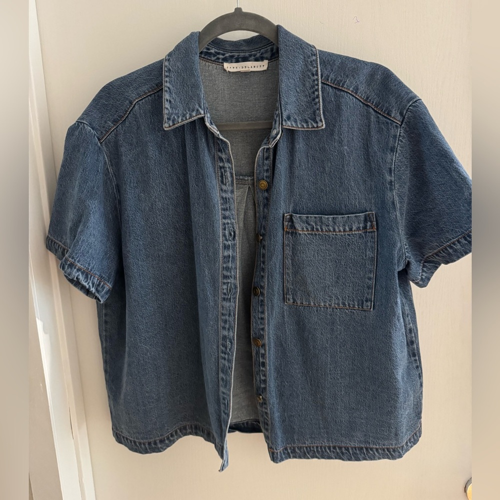 Denim button up shirt